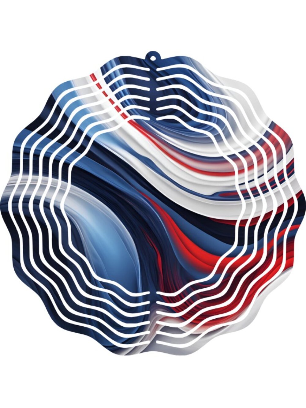 10" Metal American Flag Colors Wind Spinner 360 Swivel Hook Garden Yard Decor
